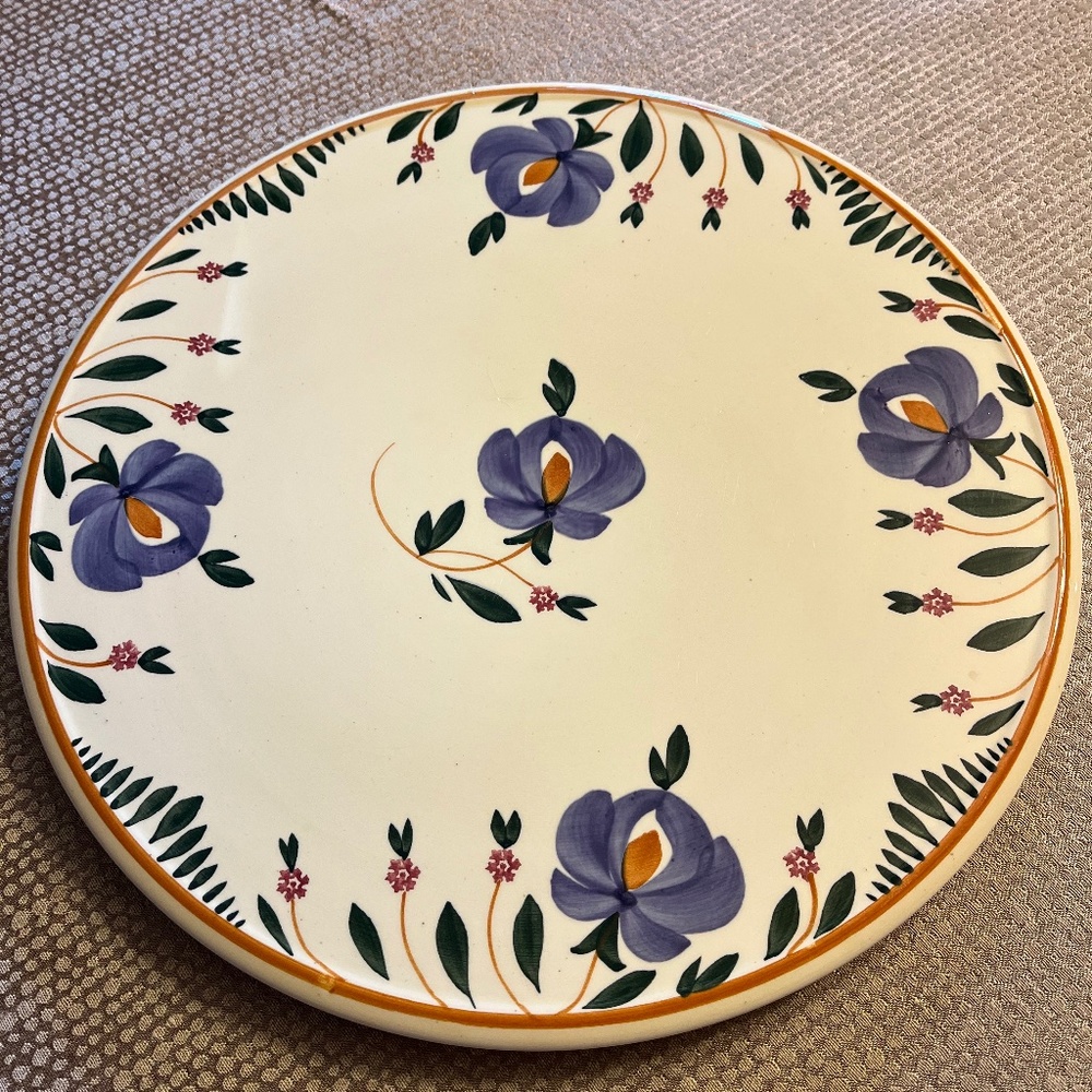 Vintage Société Cermanique Maestricht 12" Platter Plate
